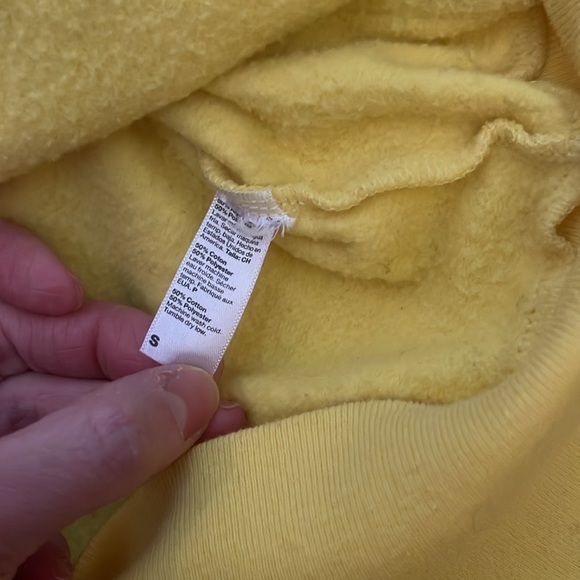 Moose jaw yellow hoodie jacket - Picture 3 of 4